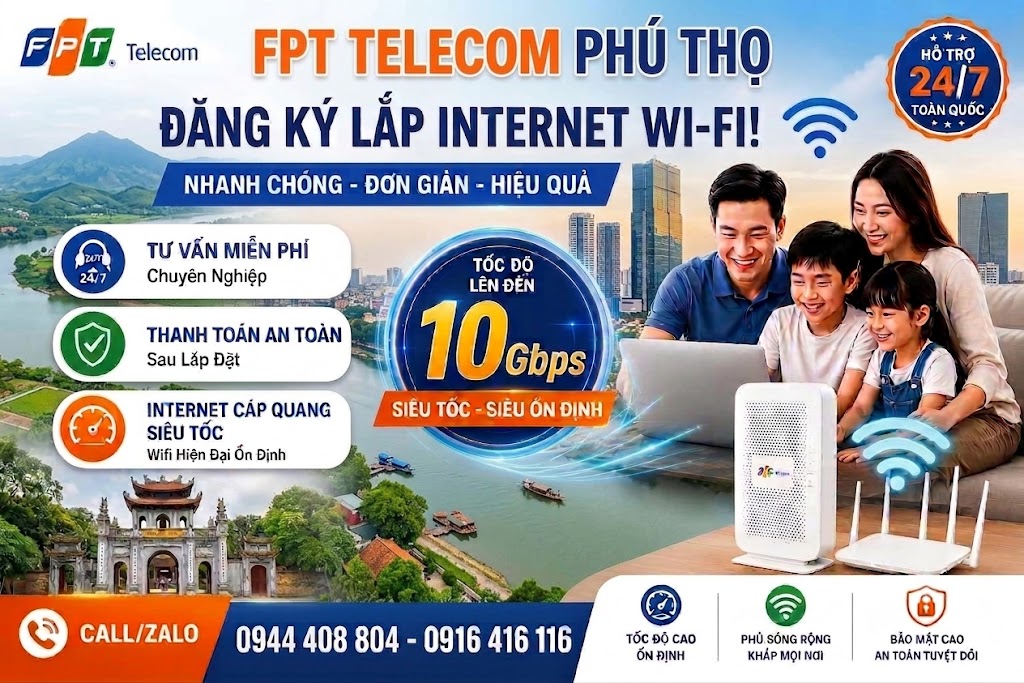 tổng đài fpt phú thọ