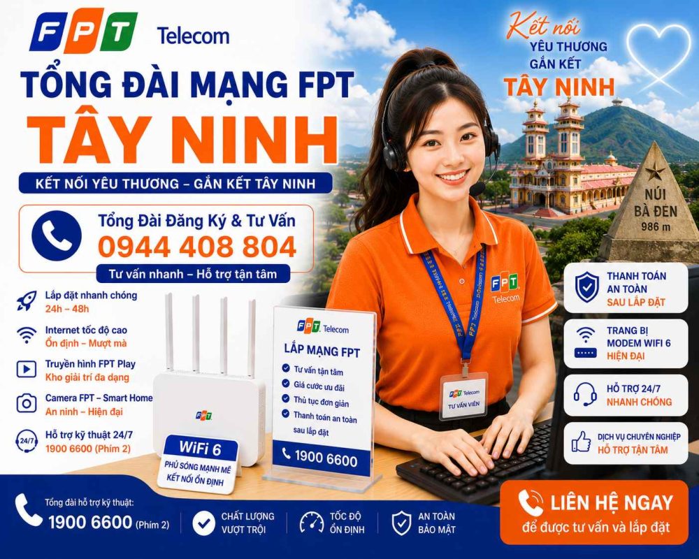 tổng đài fpt tây ninh