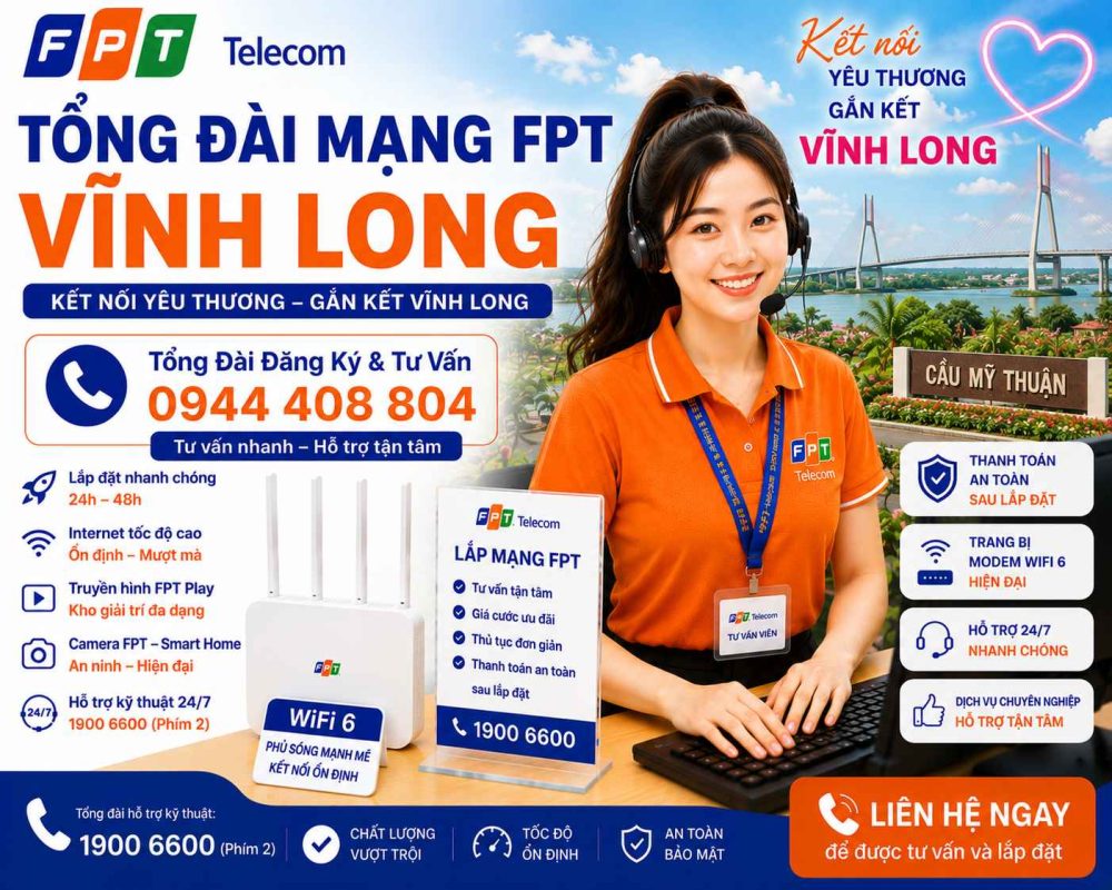tổng đài fpt vĩnh long
